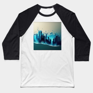 abstract water 02 Baseball T-Shirt